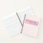 愛は簡単だけど女王は忙しい ピンクの女性名言 ノートブック (内部)