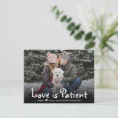 愛は結婚患者が延期されるシンプル写真 案内ポストカード (スタンド正面)