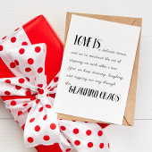 愛は美しいカオス – アニバーサリーラブ引用文 カード