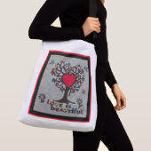 愛は美しいトートバッグ クロスボディバッグ (クローズアップ)