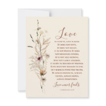 愛は聖書の祝い結婚のカードを必ず破る