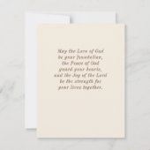 愛は聖書の祝い結婚のカードを必ず破る (裏面)