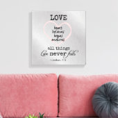 愛は聖書の聖句を破らない キャンバスプリント (インサイチュ (リビング))