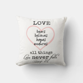 愛は聖書の聖句を破らない クッション