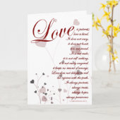 愛は聖書 結婚おめでとう カード (黄色い花)