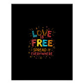 愛は自由に広がるIT ポスター (正面)