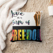 愛は自由の型枠装飾用クッション クッション (ブランケット)