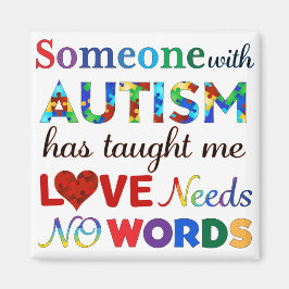 愛は自閉症に言葉を必要としない マグネット