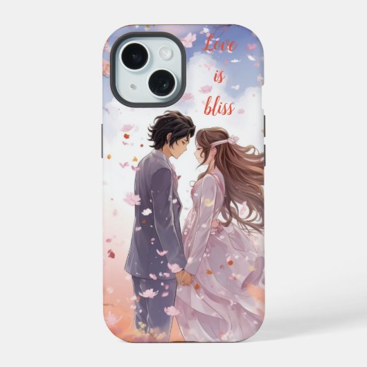 愛は至福である iPhone 15ケース (裏面)