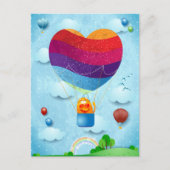 愛は航空葉書に書いてある ポストカード (正面)