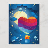 愛は航空葉書に書いてある ポストカード (正面)