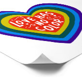 愛は色のないアンチ・人種差別 ポスター (角)