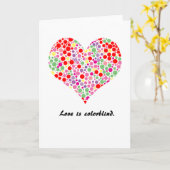 愛は色を知らない。グリーティングカード カード (黄色い花)