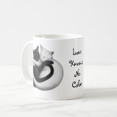 愛は色猫のマグを知っていません コーヒーマグカップ (正面左)