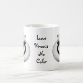 愛は色猫のマグを知っていません コーヒーマグカップ (中央)