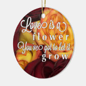愛は花のようなもの セラミックオーナメント (左)