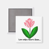 愛は花を作る開花 マグネット (正面/裏面)