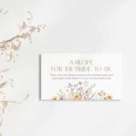 愛は花嫁のための開花ワイルドフラワーレシピにある エンクロージャーカード