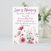 愛は花嫁を咲かせているフローラ 招待状 (スタンド正面)