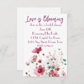 愛は花嫁を咲かせているフローラ 招待状 (正面/裏面)