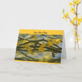 愛は花-結婚式の招待状のようです カード (黄色い花)