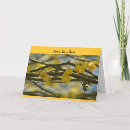 愛は花-結婚式の招待状のようです カード (正面)