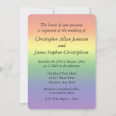 愛は虹のハートに勝ちます 招待状 (裏面)