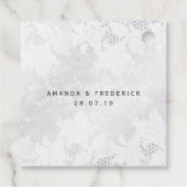 愛は蝶とレースの輝きを愛結婚する フェイバータグ (裏面)