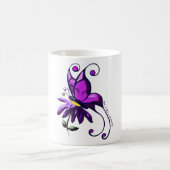 愛は蝶のようです コーヒーマグカップ (中央)