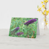 愛は蝶の引用文グリーティングカード カード (黄色い花)