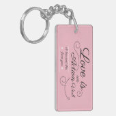 愛は行動動詞である。私は学これを君から。 キーホルダー (正面左)