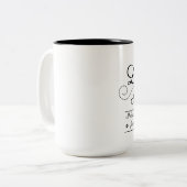 愛は行動動詞である。私は学これを君から。 ツートーンマグカップ (正面左)