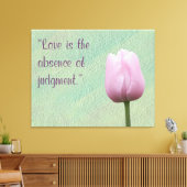 愛は裁きの欠如 キャンバスプリント (インサイチュ (リビング))