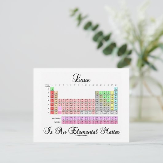 愛は要素的な問題(周期表) 招待状 (スタンド正面)