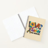 愛は言葉を必要としない – 自閉症意識ひまわり ノートブック (内部)