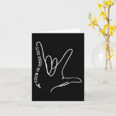 愛は言葉を必要としないASL自閉症意識SPEDティーシュ カード (黄色い花)