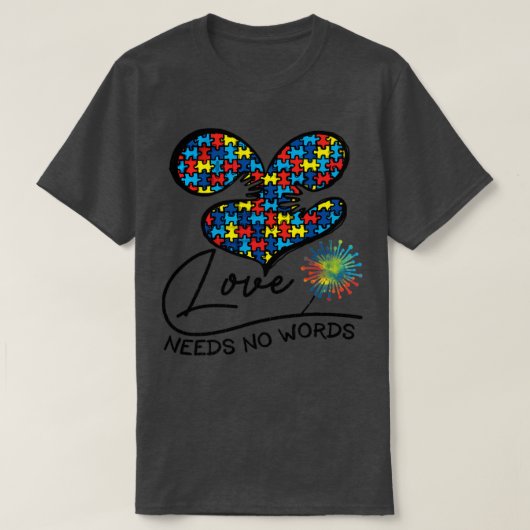 愛は言葉を要しない Tシャツ (デザイン正面)