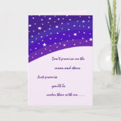 愛は記念日の挨拶状を約束します カード (正面)