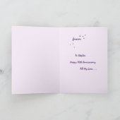 愛は記念日の挨拶状を約束します カード (内部)