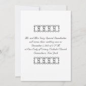 愛は誓いの結婚更新 招待状 (裏面)