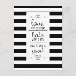 愛は誠実でなければなりません。記憶の詩のポストカード ポストカード