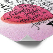 愛は誠実なバレンタインデーの聖句でなければならない ポスター (角)