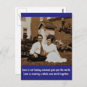 愛は誰か与えを世界に… ポストカード (正面/裏面)