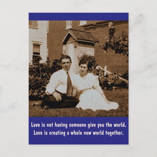 愛は誰か与えを世界に… ポストカード (正面)