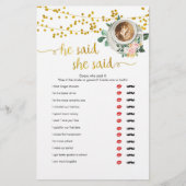 愛は誰がシャワーのゲームを言ったか推測を醸造している (正面)