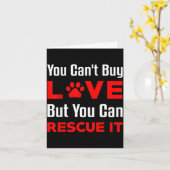 愛は買えないが救うことはできる ペット 犬 W カード (黄色い花)