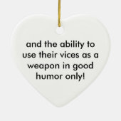 愛は賞賛です セラミックオーナメント (裏面)