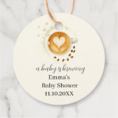 愛は赤ちゃんシャワーを醸造している フェイバータグ (裏面)