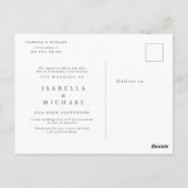 愛は辛抱強い緑結婚の延長である ポストカード (裏面)