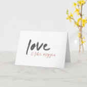 愛は酸素に似ている |甘モダンいロマンチックo2 カード (黄色い花)